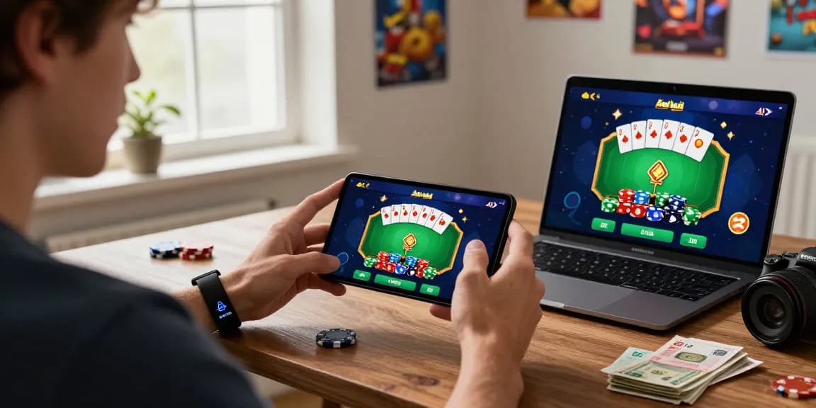 Explore more with Teen Patti Gold gameplay at home, showcasing vibrant graphics and user engagement.