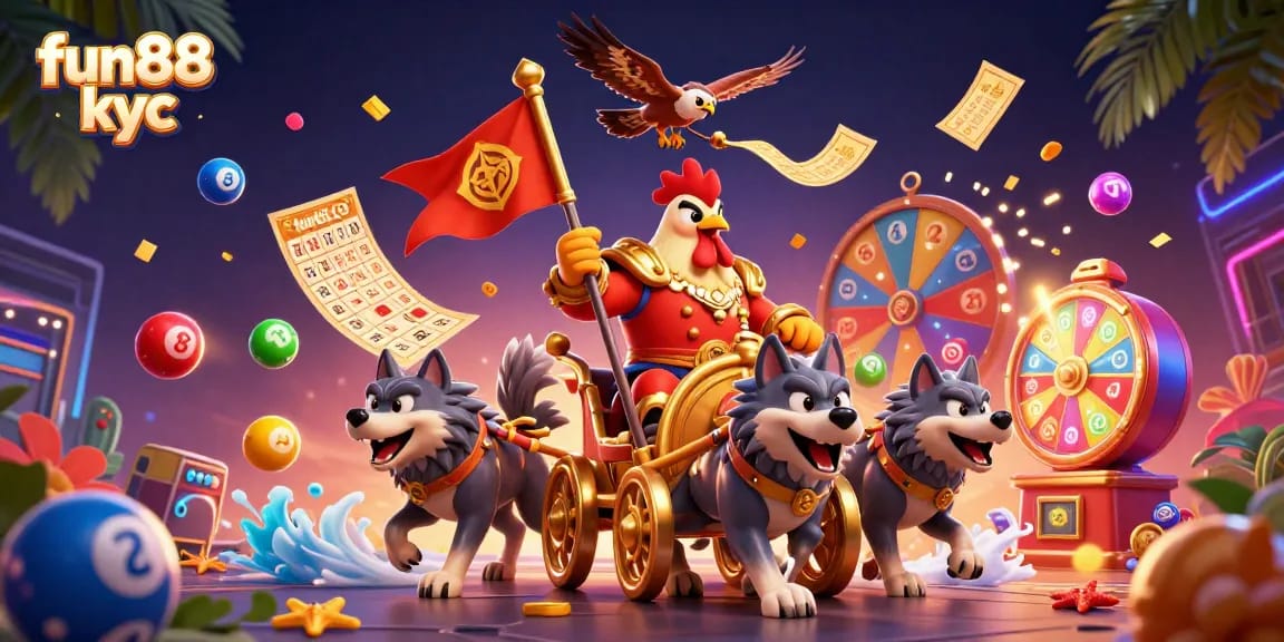Khám phá fun88 kyc qua hình ảnh 3D đầy màu sắc và động lực cá cược
