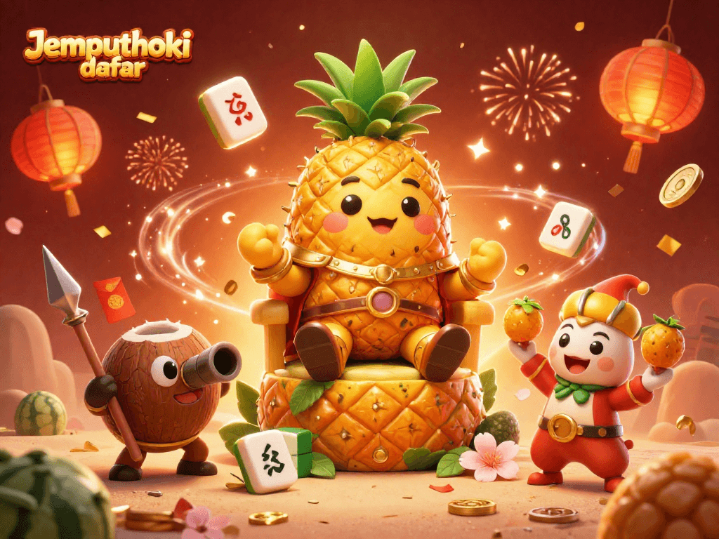 Experience exciting gaming moments with Jemputhoki daftar featuring vibrant characters and celebratory elements.