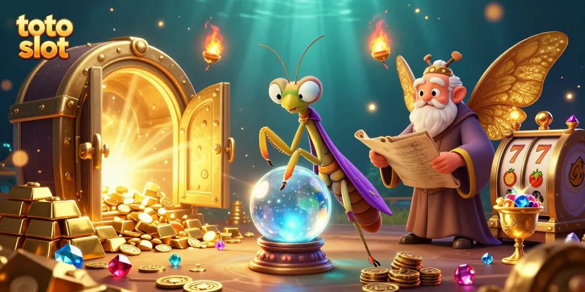 Engage with the thrilling world of toto slot gaming in this enchanting 3D illustration.