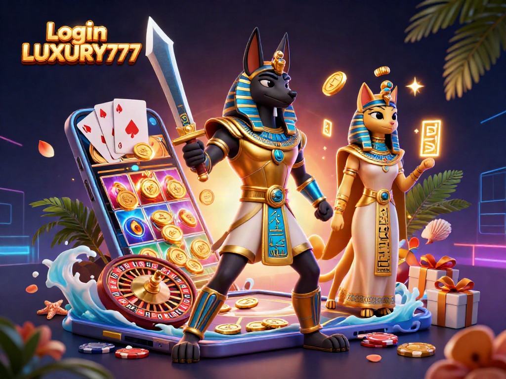 Login LUXURY777: Temukan keseruan bermain slot dengan Anubis dan peti hadiah yang menarik.