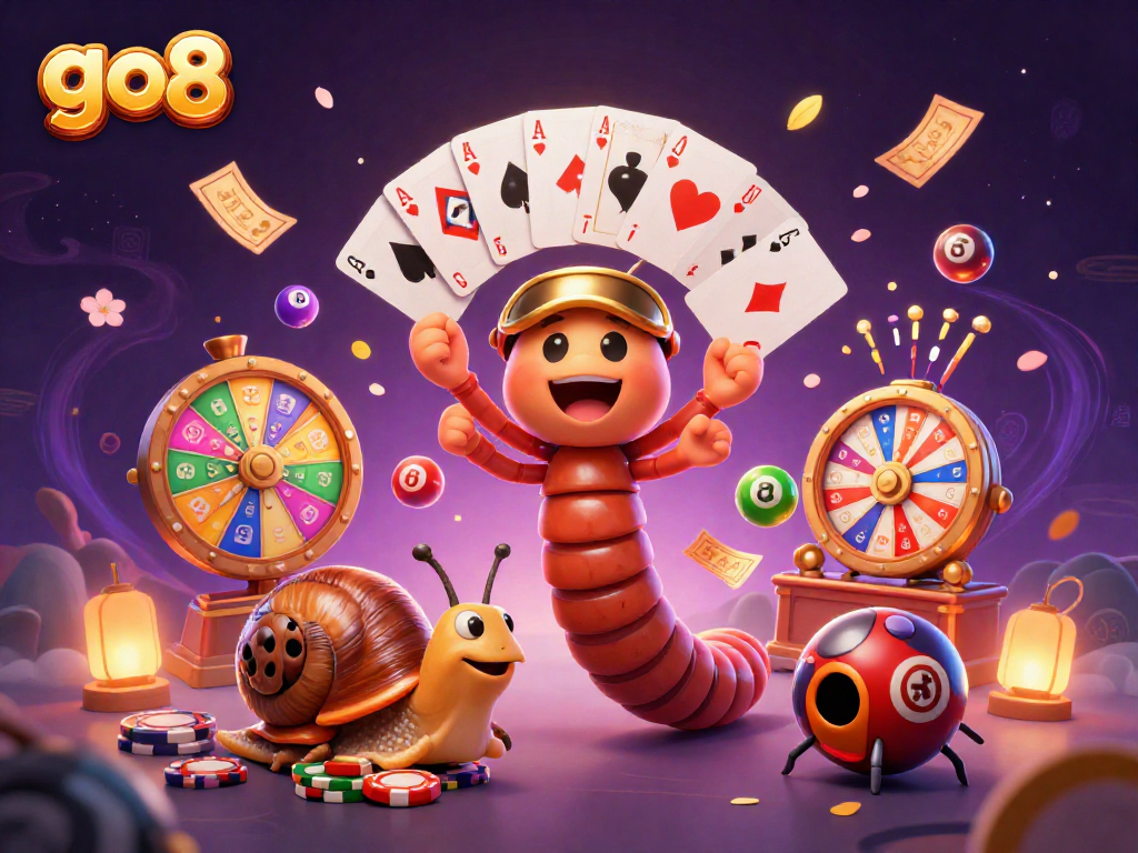 Players engaging with go8's thrilling casino experience complete with colorful elements and dynamic action.
