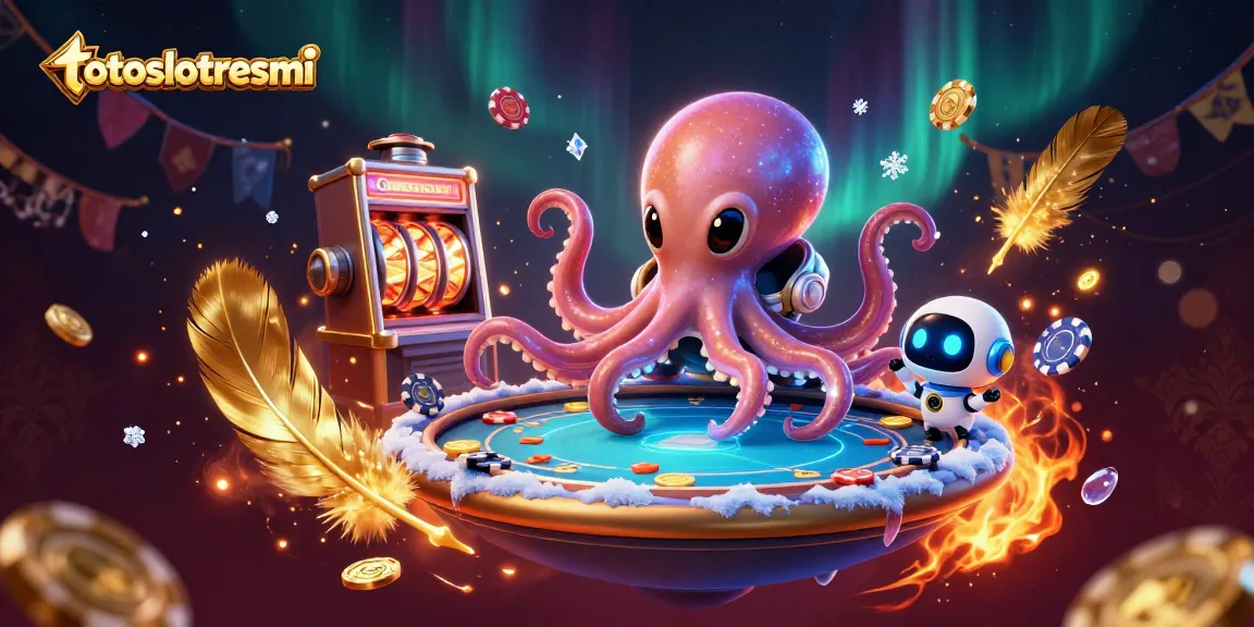Experience thrilling gameplay with the vibrant 3D illustration featuring toslotresmi, a dynamic casino scene with exciting gaming elements.