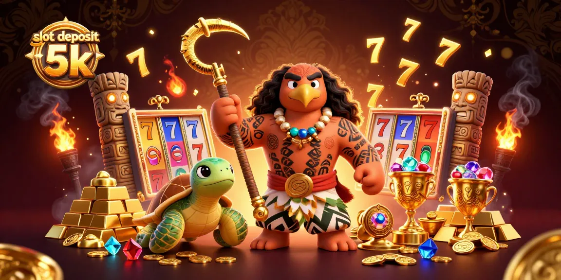 Engage with thrilling slot deposit 5k adventures, featuring exciting jackpots and vibrant casino elements.