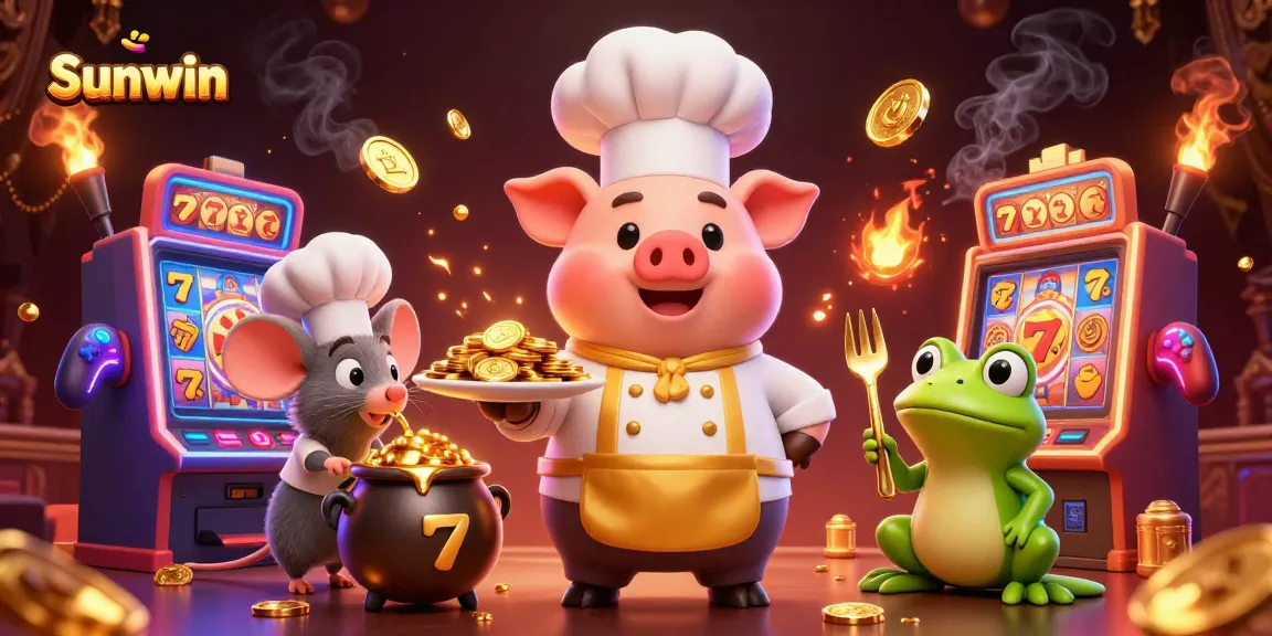 Experience thrilling wins with Sunwin's vibrant casino characters and golden treasures.