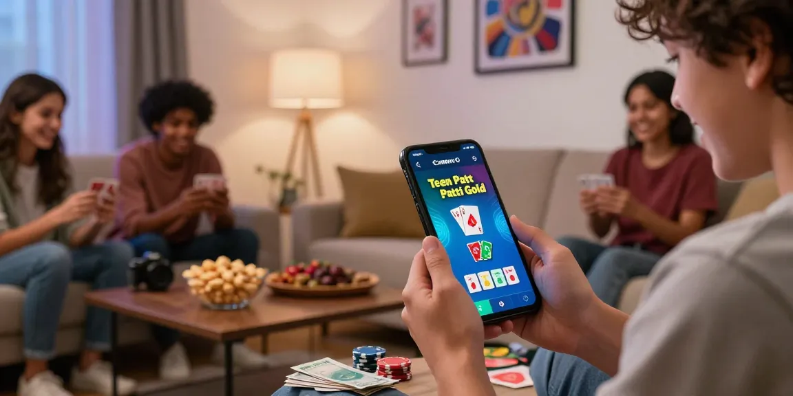 Get the app and join friends enjoying real money games on Teen Patti Gold in a cozy setting.