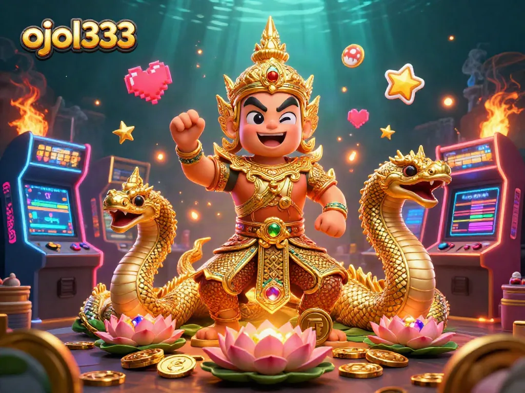 Enjoy the vibrant casino world of ojol333 with captivating 3D characters and exciting game elements.