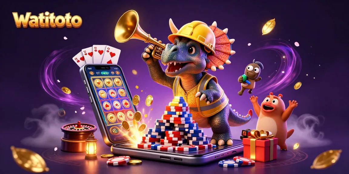 Experience winning strategies at watitoto with this vibrant, dynamic gambling scene illustration.