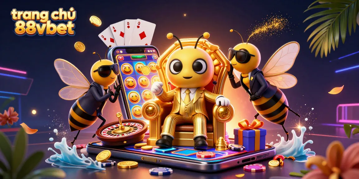 Engage with the thrilling world of trang chủ 88vbet in this vibrant 3D casino scene.