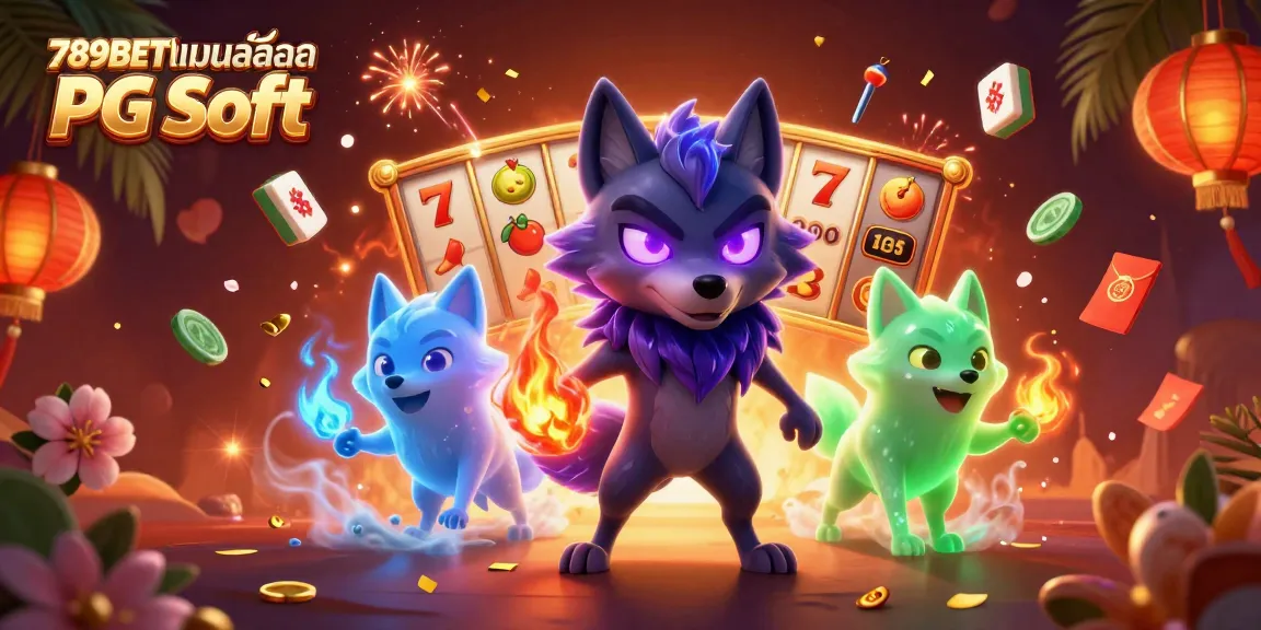 ภาพประกอบ 789BETเกมสล็อตยอดนิยม PG Soft ที่แสดงถึงความตื่นเต้นของสล็อตออนไลน์