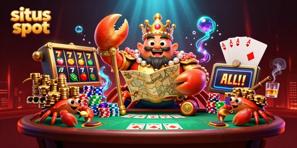 Menangkan jackpot di situs slot terbaik sambil merayakan keberuntungan dengan simbol slot berwarna-warni.