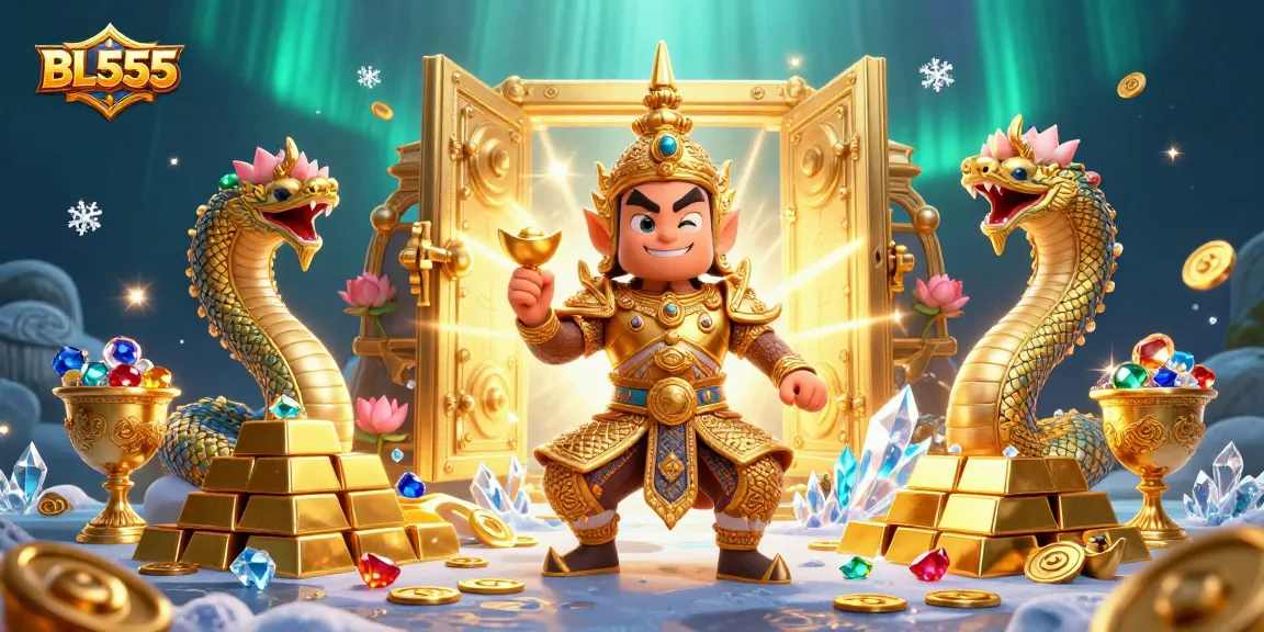 Experience the excitement of winning at BL555 with vibrant treasures and engaging characters.