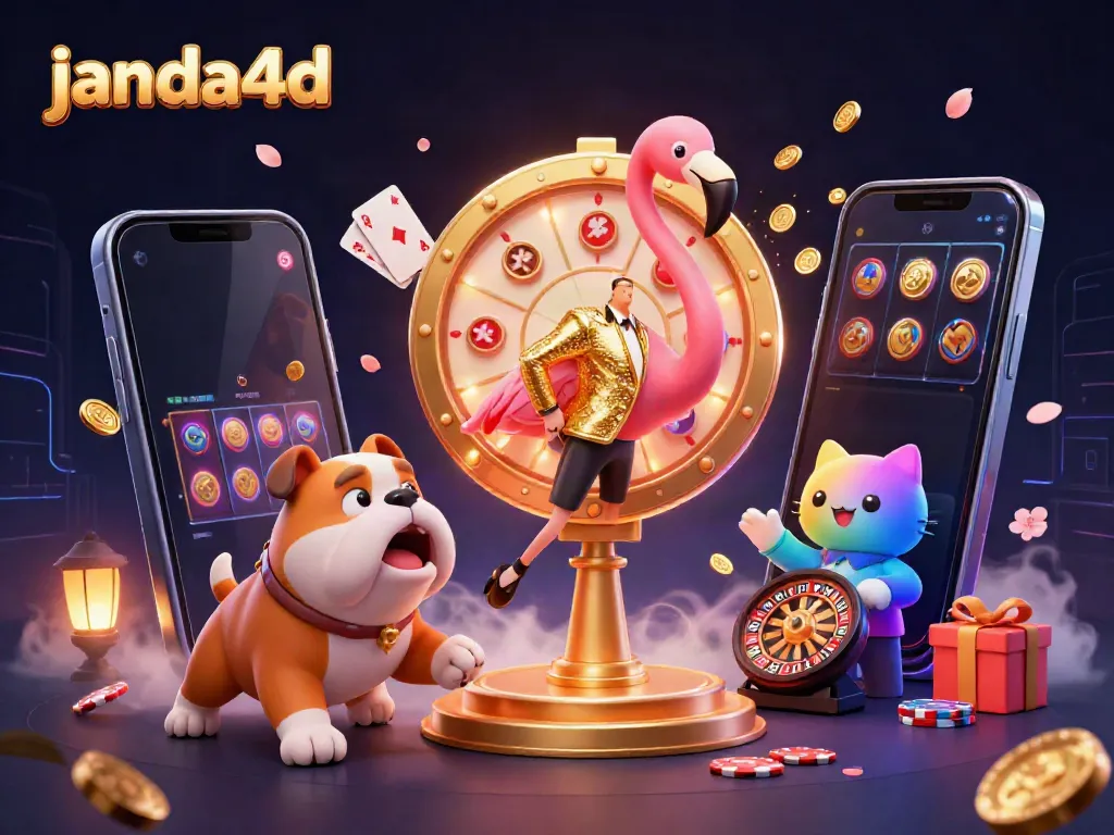 JANDA4D menghadirkan hiburan menarik dengan flamingo pembawa acara dan bulldog kontestan dalam dunia judi online.