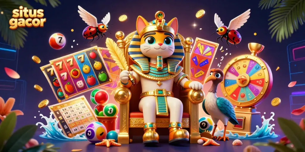Menangkan hadiah di situs gacor dengan simbol slot dan elemen permainan yang menarik.