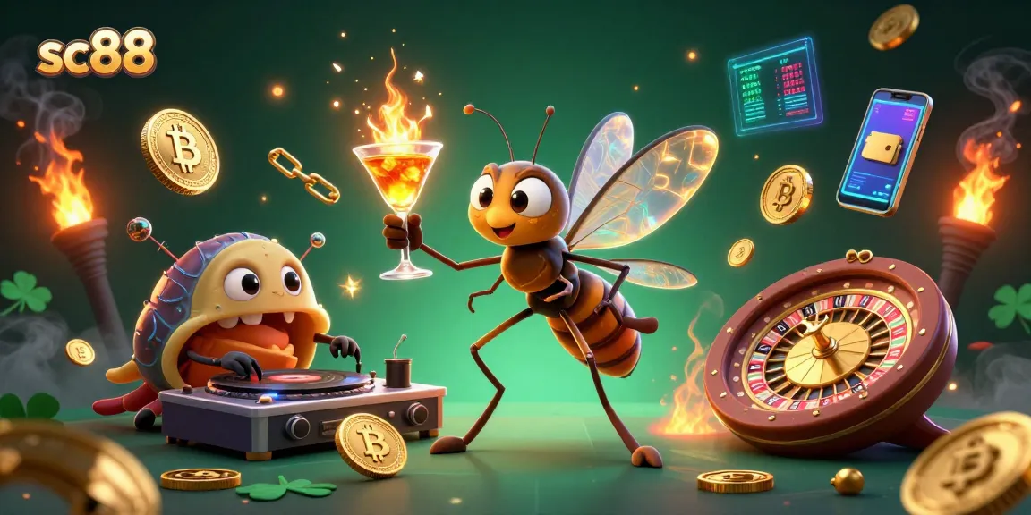 Experience thrilling gaming with sc88's vibrant casino scene featuring a unique mascot and interactive elements.