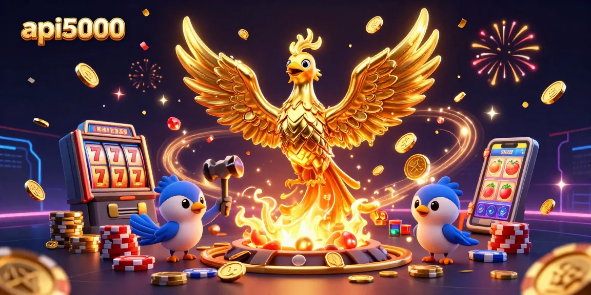 Menangkan jackpot besar di api5000 dengan slot mesin yang menguntungkan dan simbol keberuntungan.
