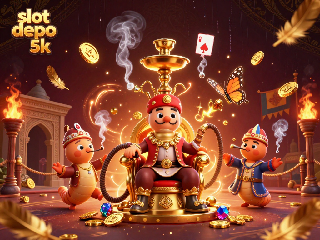 Experience exciting gameplay with slot depo 5k features in this vibrant 3D illustration.