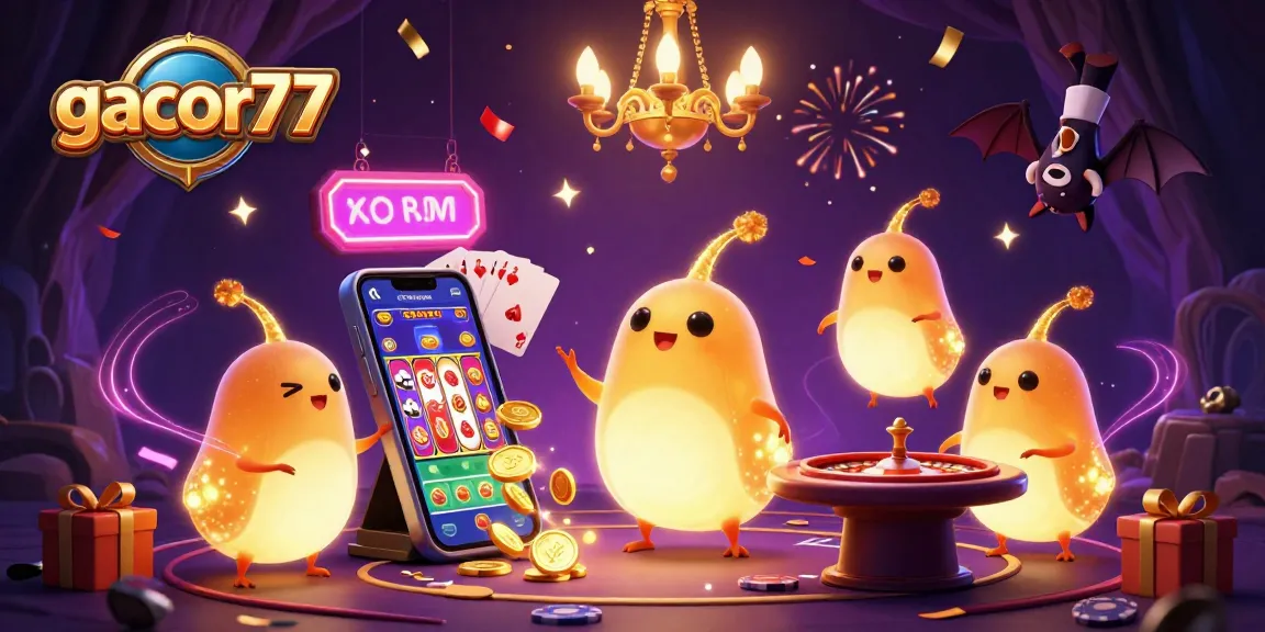Mainkan gacor77 dengan tim glowworm di kasino gua yang bercahaya, penuh slot dan hiburan.