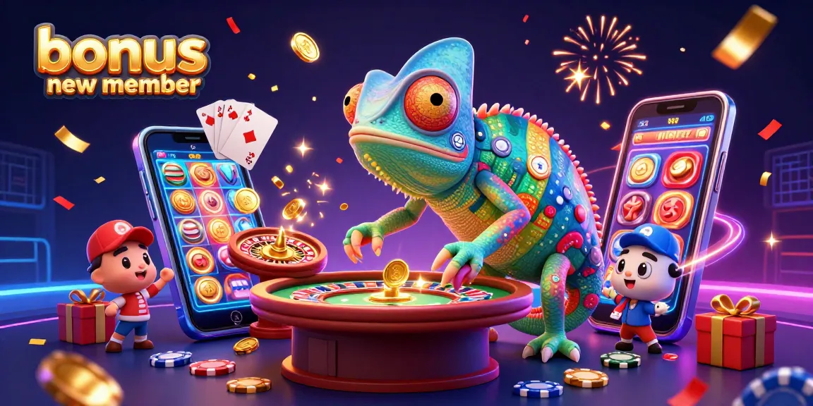 Engage with the exciting bonus new member offer while celebrating wins around vibrant casino elements.