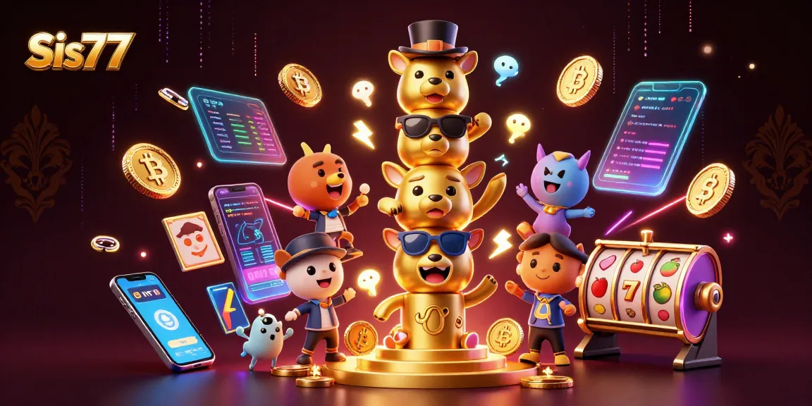 Permainan slot menarik di Sis77 dengan simbol berwarna dan totem berkilau