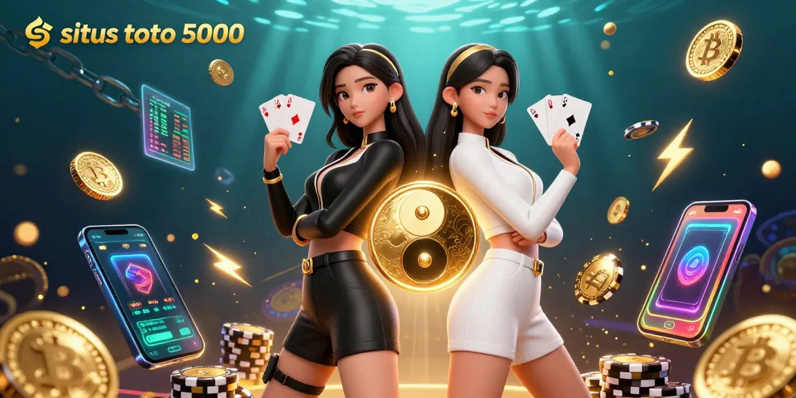 Engage with the exciting situs toto 5000 experience through vibrant gaming elements and a captivating scene.