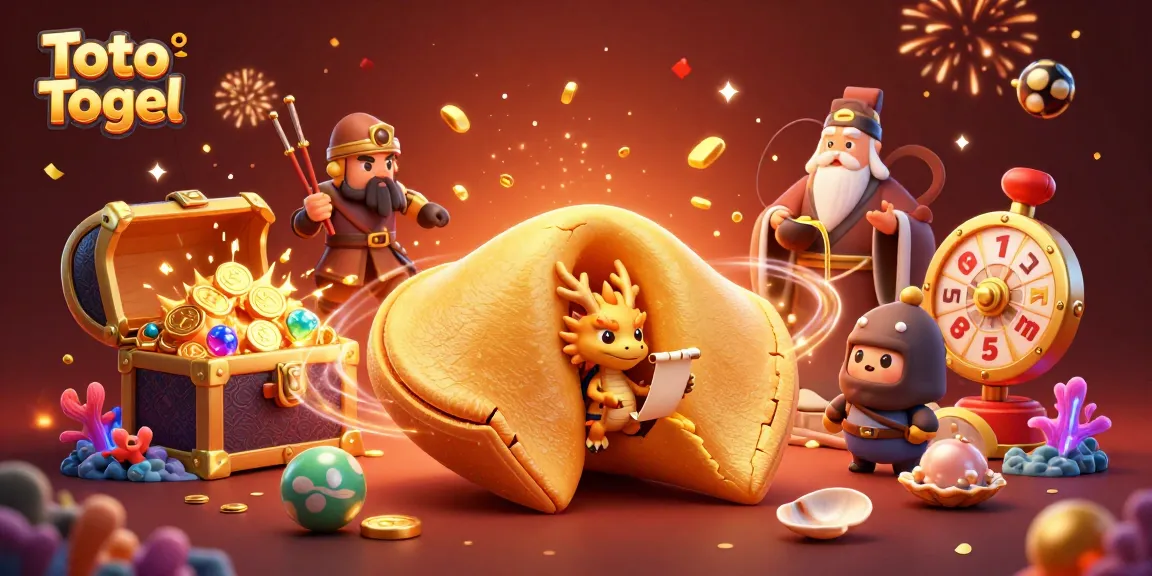 Toto Togel players engaging with vibrant lottery scenes filled with golden treasures and magical characters