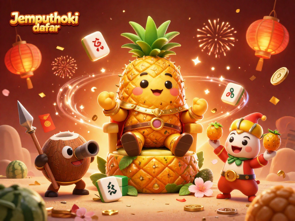 Experience exciting gaming moments with Jemputhoki daftar featuring vibrant characters and celebratory elements.