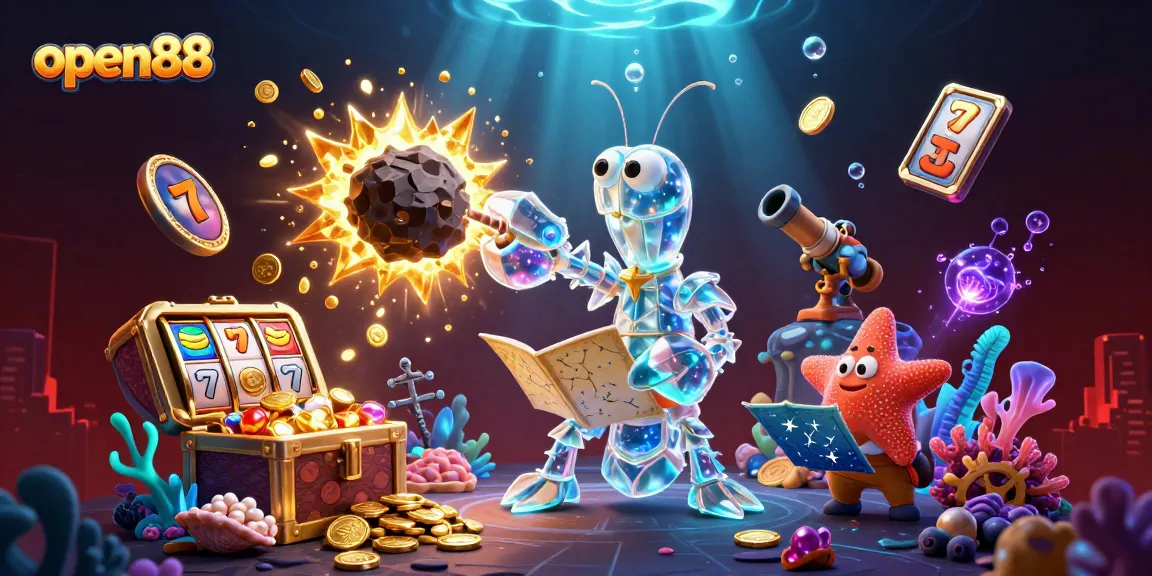 Experience thrilling gameplay with open88 as a galactic samurai claims treasure amidst dazzling casino elements.