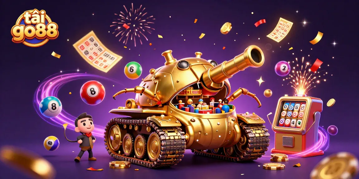 Experience gaming excitement and charisma with tải go88 in this vibrant casino celebration illustration.