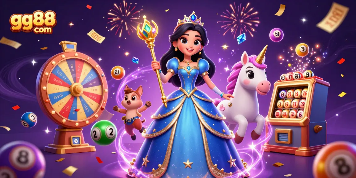 Engage with exciting games and promotions at gg88 com featuring colorful lottery balls and vibrant prize elements.