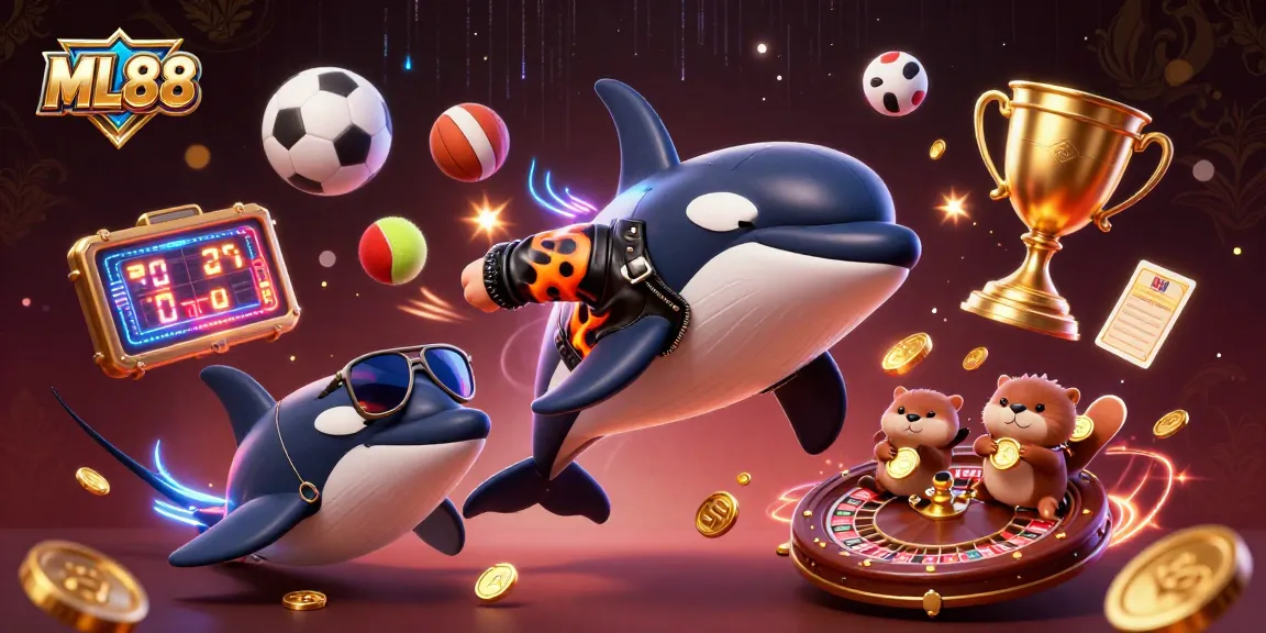 Experience thrilling spins at ML88, with dynamic 3D characters and vibrant casino elements.