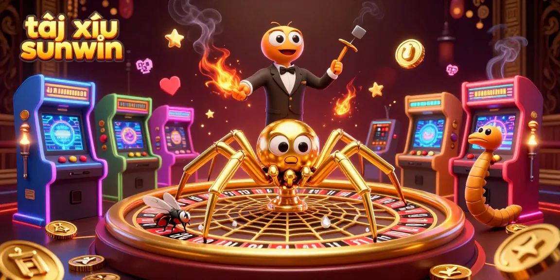 Experience exciting gameplay with tài xỉu sunwin in this vibrant casino scene featuring animated characters.