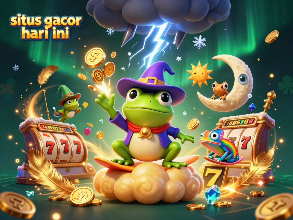 Menangkan jackpot di situs gacor hari ini dengan karakter berwarna-warni dan elemen permainan menarik.
