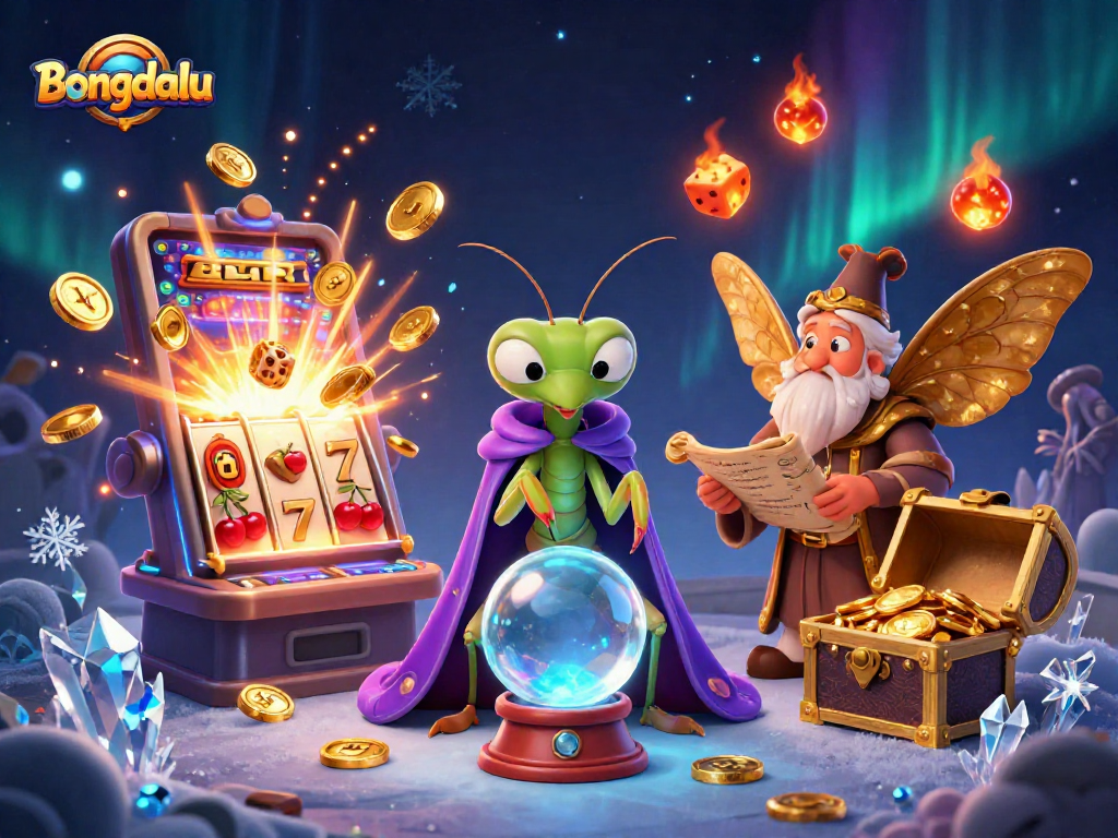 Bongdalu captures fortune through enchanting casino scene showcasing expert strategies and vibrant game elements.