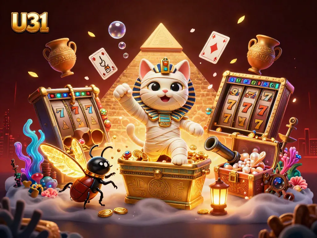 Experience thrilling gameplay at U31 casino featuring the exciting mummy cat character.