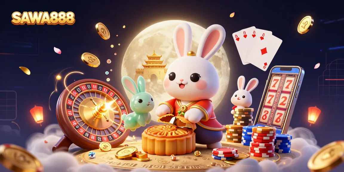 Experience exciting gameplay at SAWA888 with illuminated casino elements and vibrant characters.