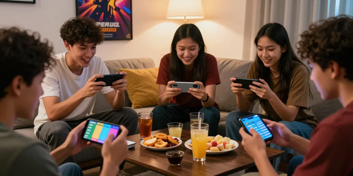 Tiranga Game players enjoying a vibrant online gaming session in a cozy living room.