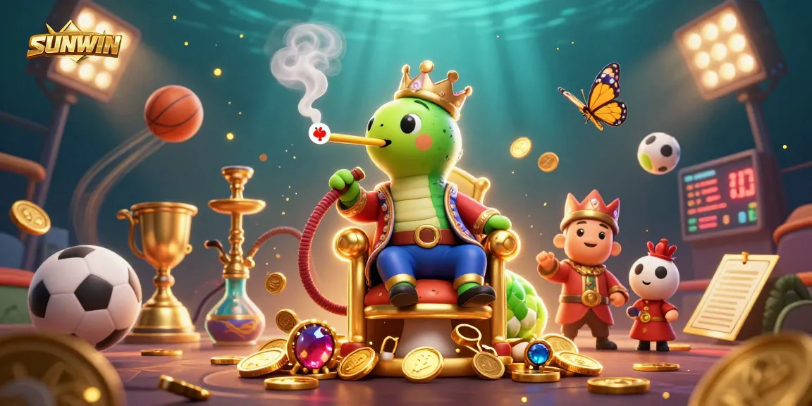 SUNWIN promotes exciting gaming opportunities with a dynamic casino scene filled with colorful elements.
