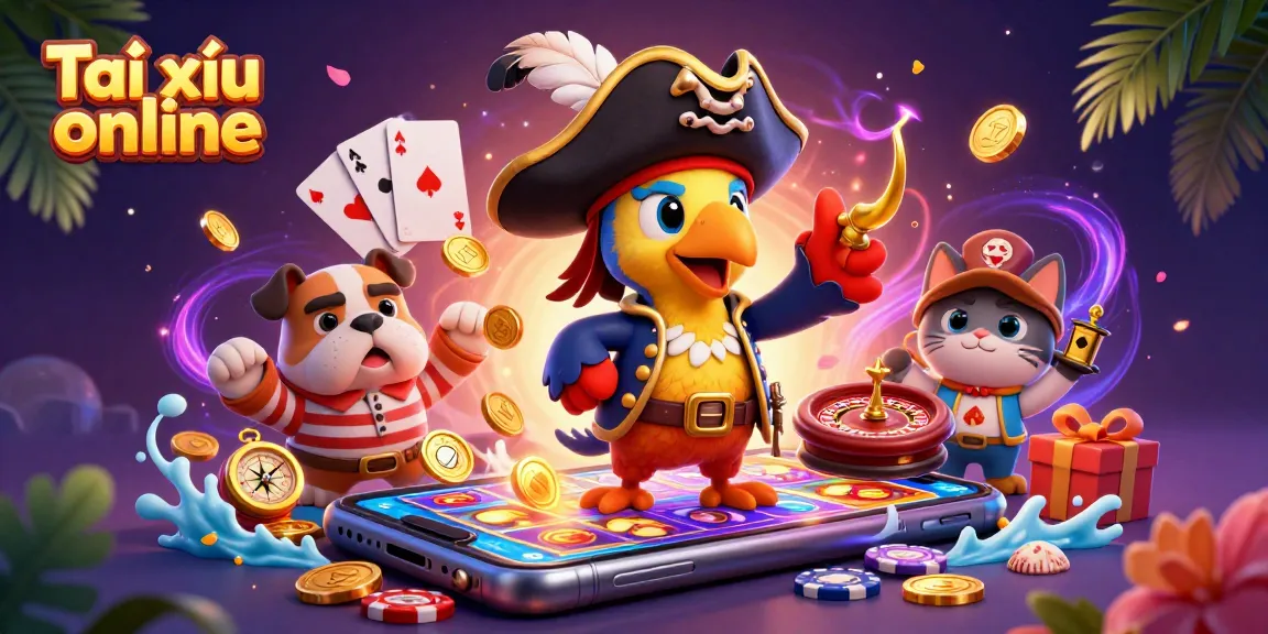 Engage in Tài xỉu online with vibrant characters and dynamic casino elements.