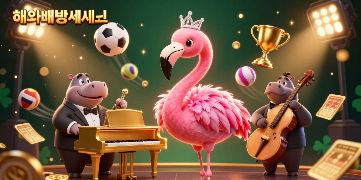 Experience thrilling action with 해외배팅사이트 elements showcasing vibrant 3D casino characters and sports imagery.