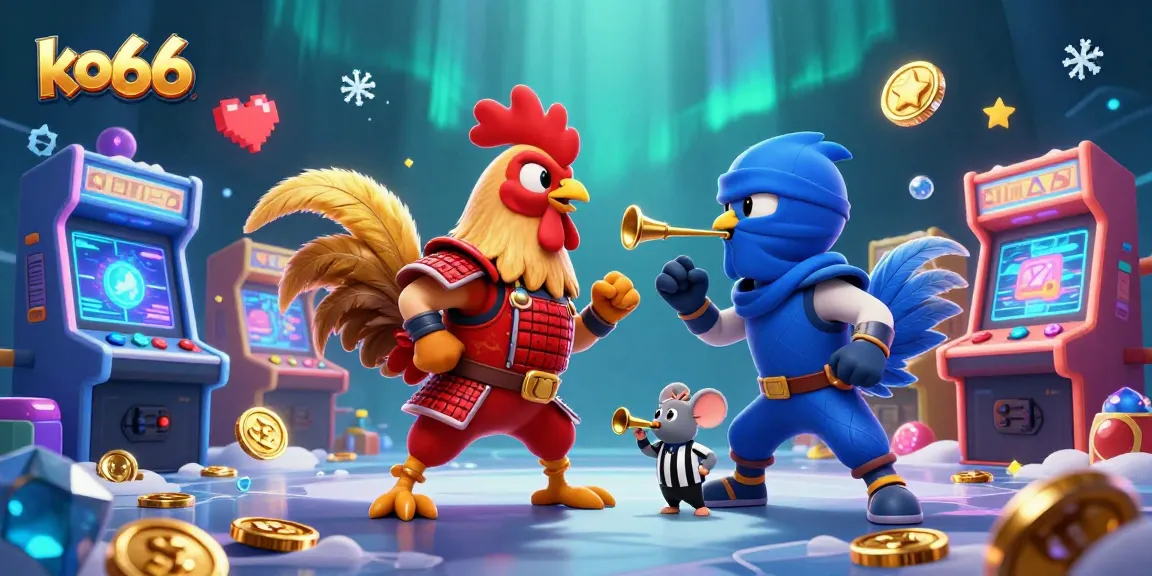 Experience thrilling action at ko66 with vibrant gaming characters and arcade elements